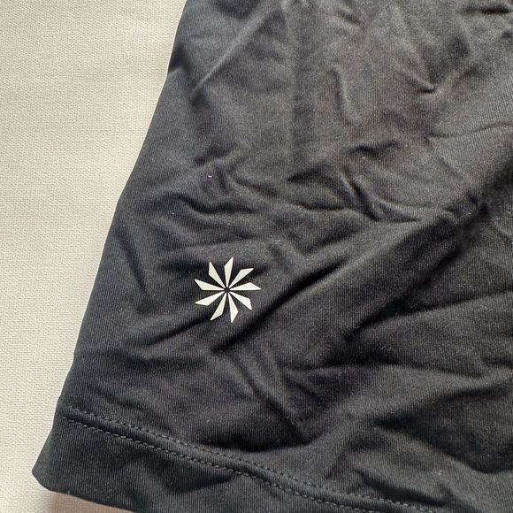 Athleta Black, blue and red Hooded Sleeveless running Top. Size L - Picture 4 of 6